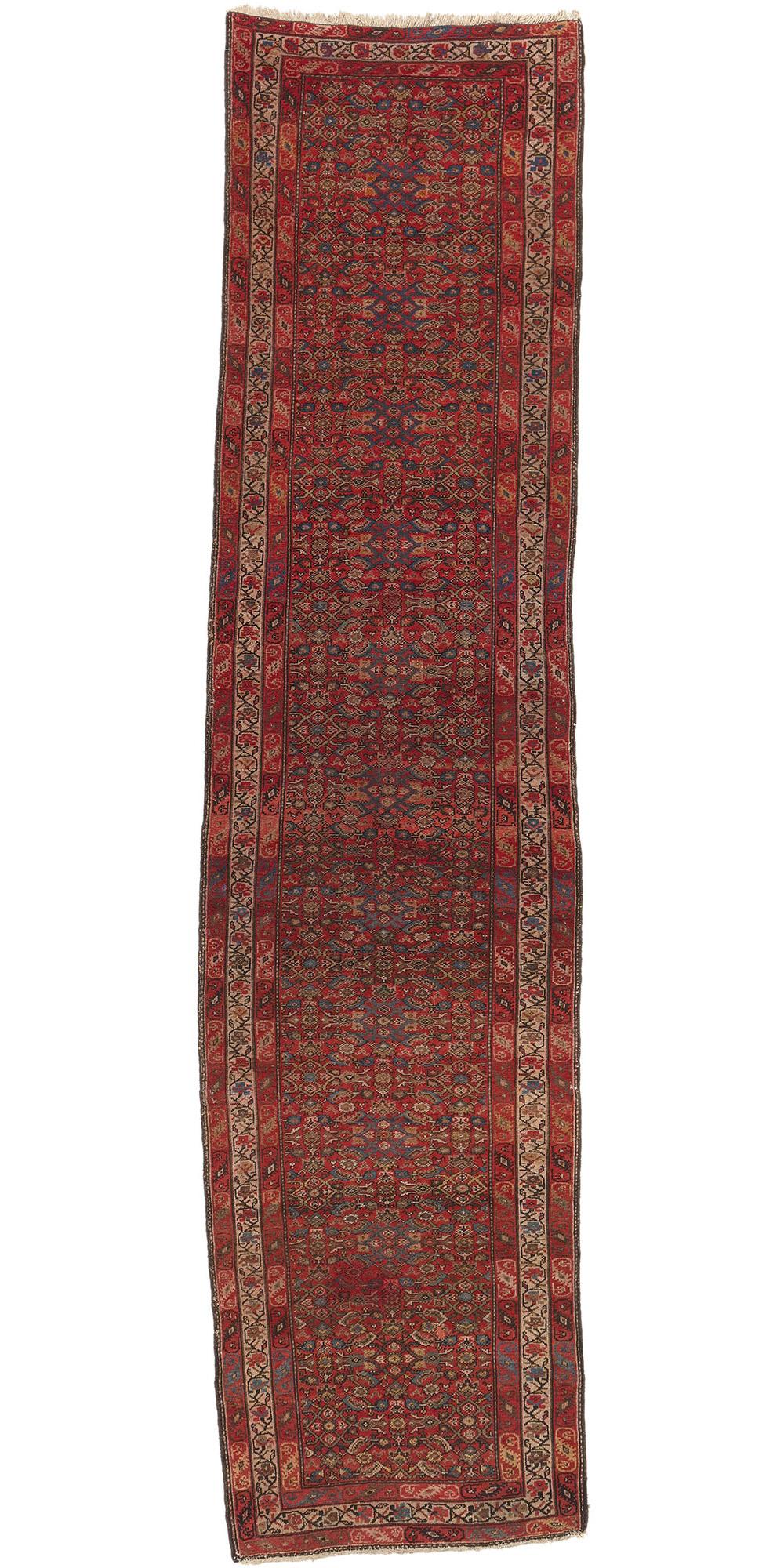 Antigua alfombra persa Malayer, el encanto tribal se funde con el noroeste del Pacífico en venta 3