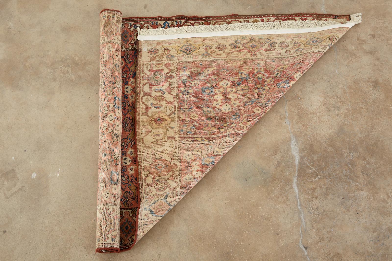 Antique Persian Malayer Hand Knotted Rug For Sale 13