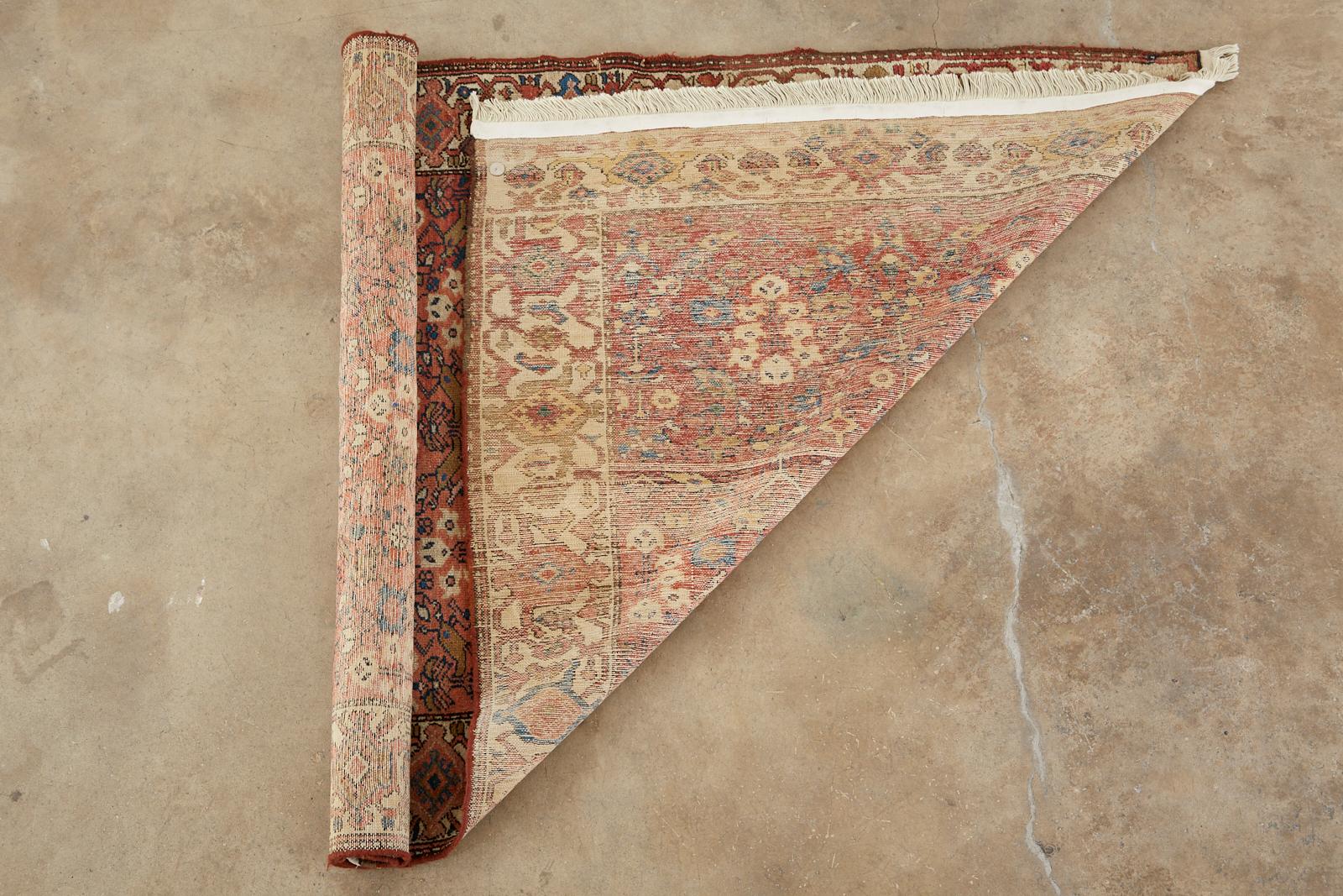 Antique Persian Malayer Hand Knotted Rug For Sale 13
