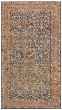 Doris Leslie Blau Alfombra Persa Antigua de Lana Malayer Hecha a Mano
