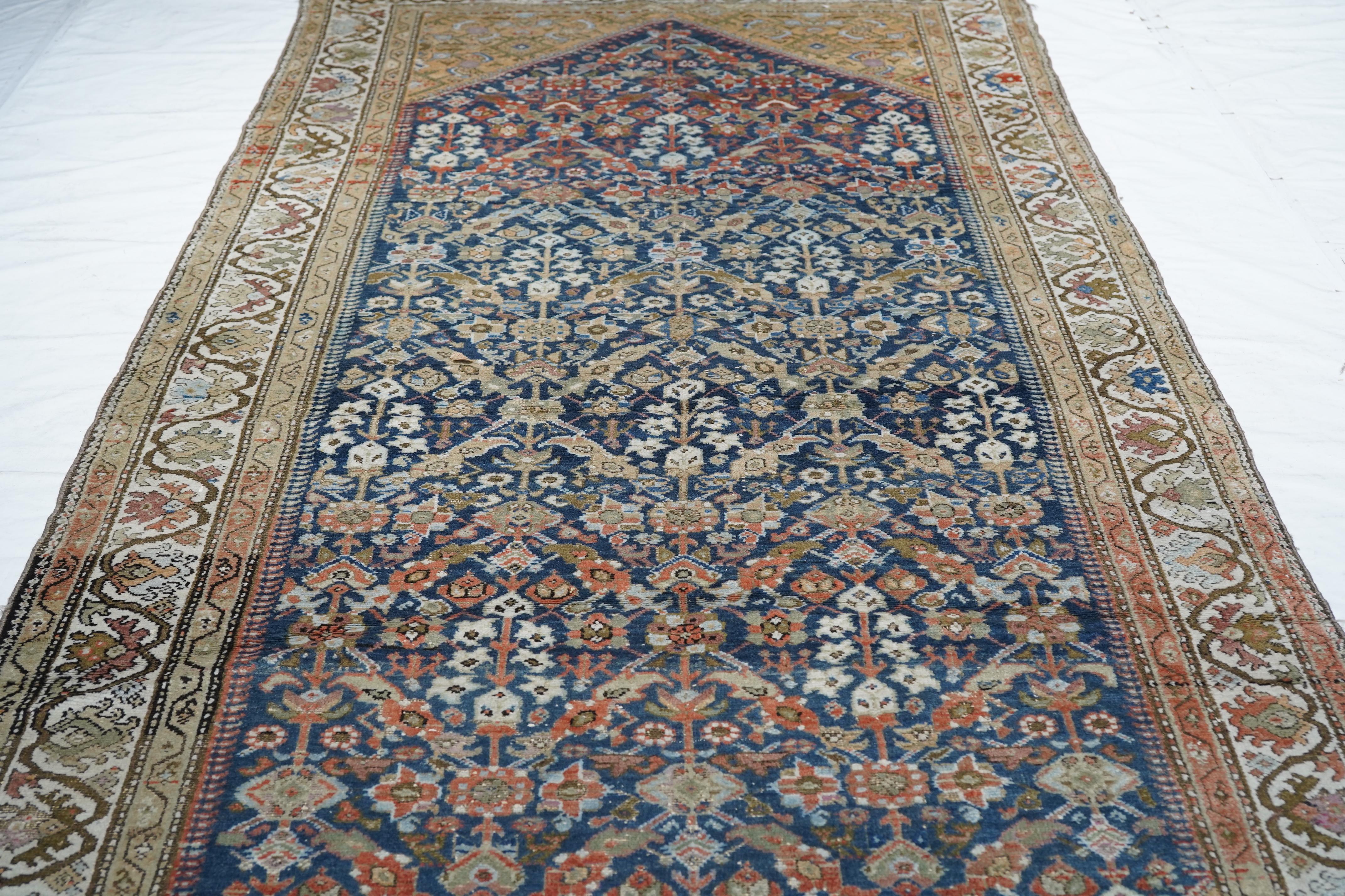 Antique Persian Malayer Long Rug 5'3'' x 12'0'' For Sale 2