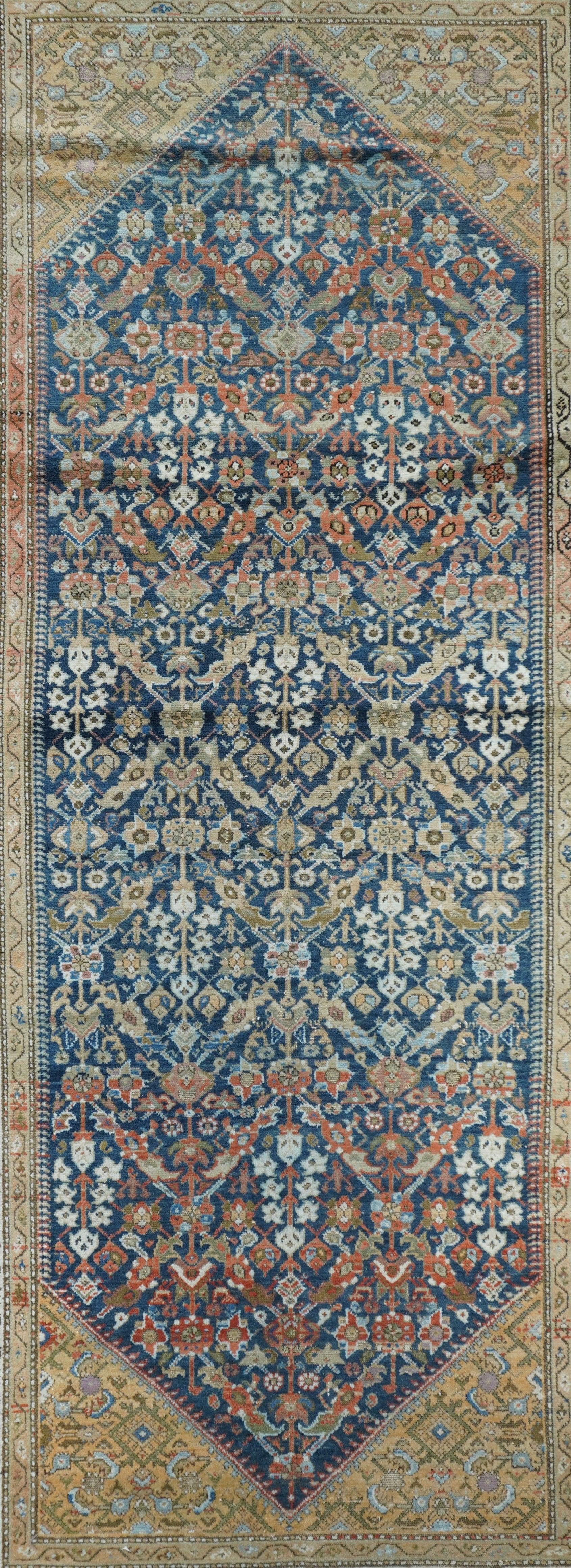 Asian Antique Persian Malayer Long Rug 5'3'' x 12'0'' For Sale