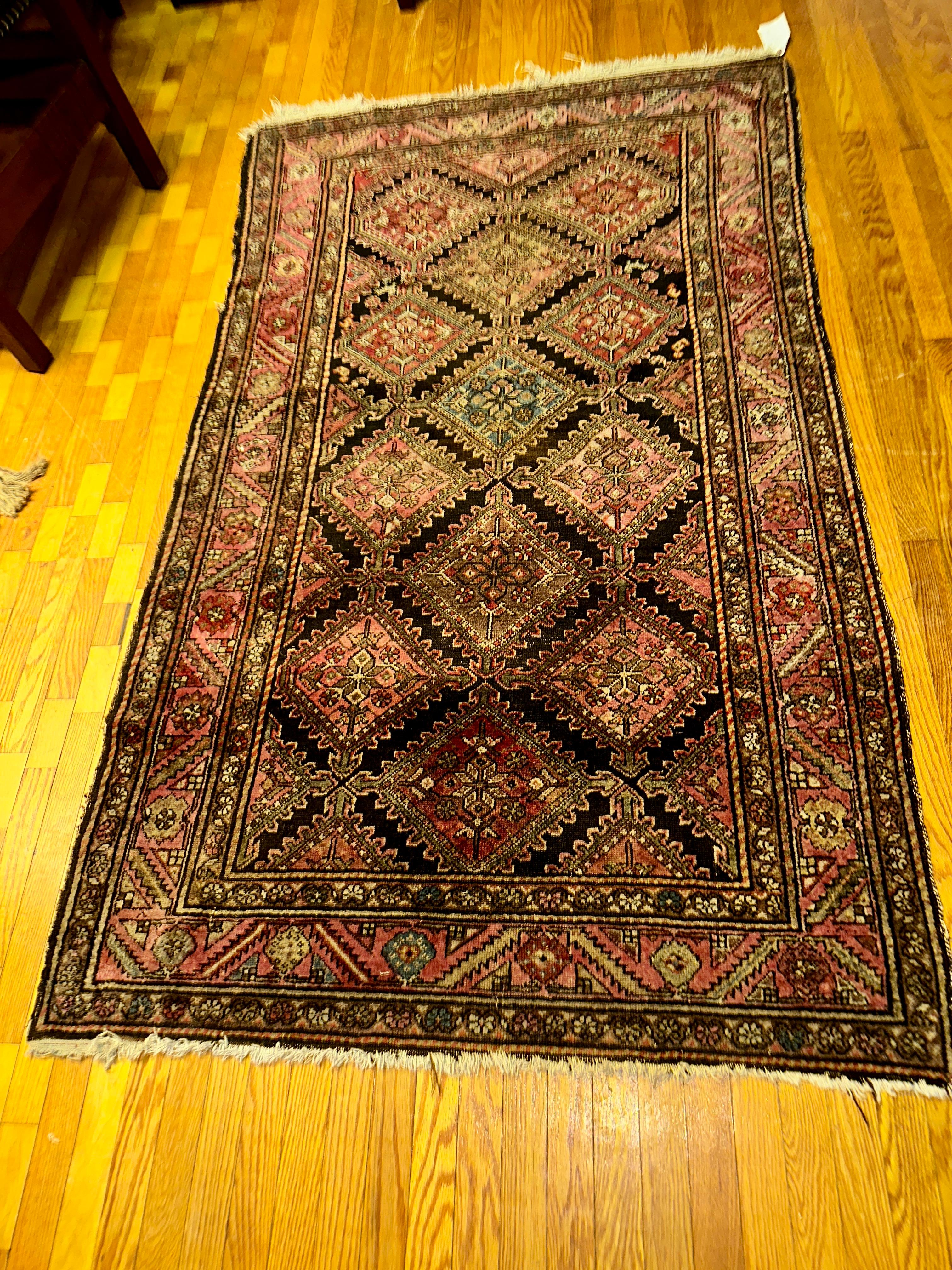 Ancien tapis persan Mamayer - RR5262 en vente 7