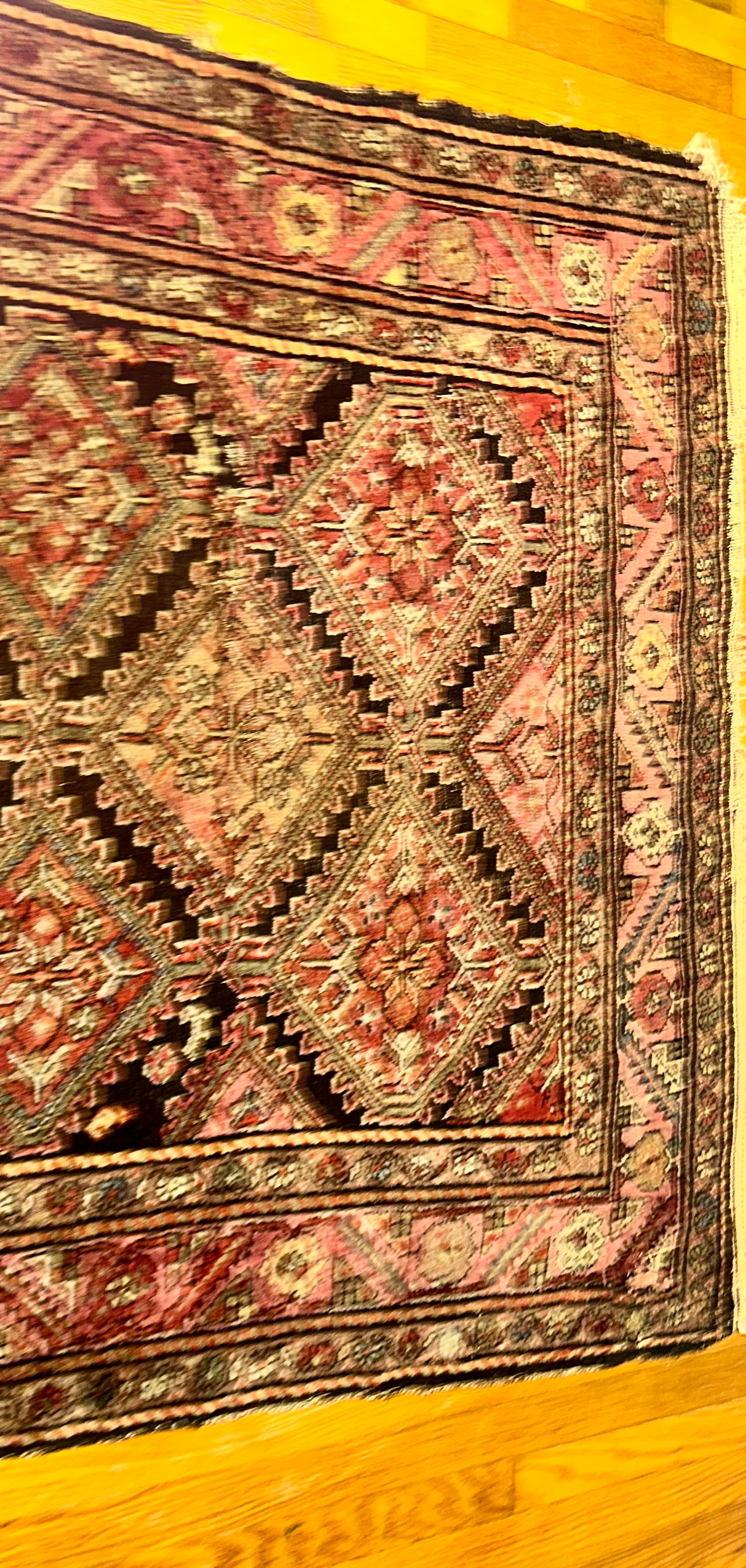 Asiatique Ancien tapis persan Mamayer - RR5262 en vente