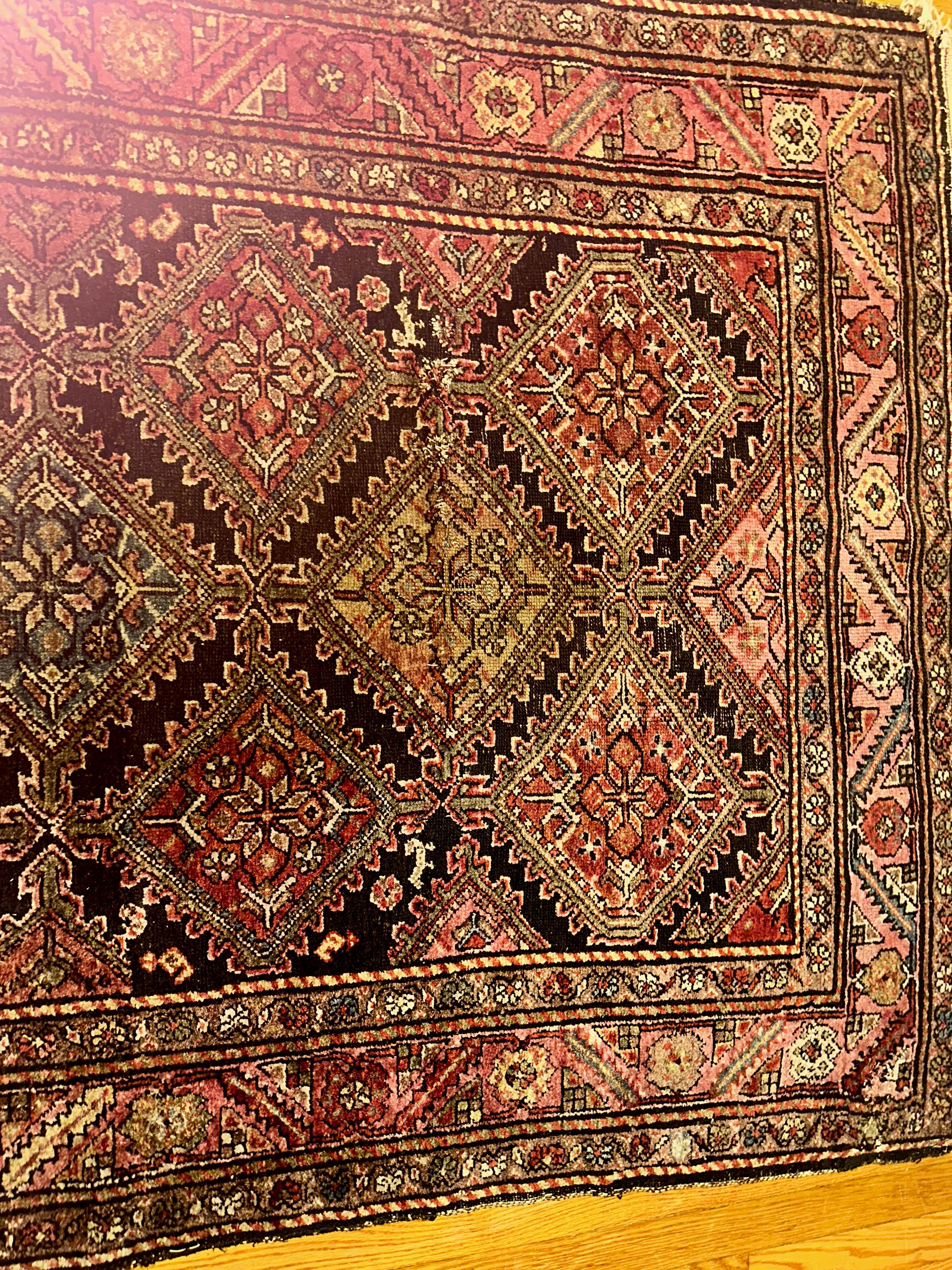 Ancien tapis persan Mamayer - RR5262 Bon état - En vente à Shamokin Dam, PA