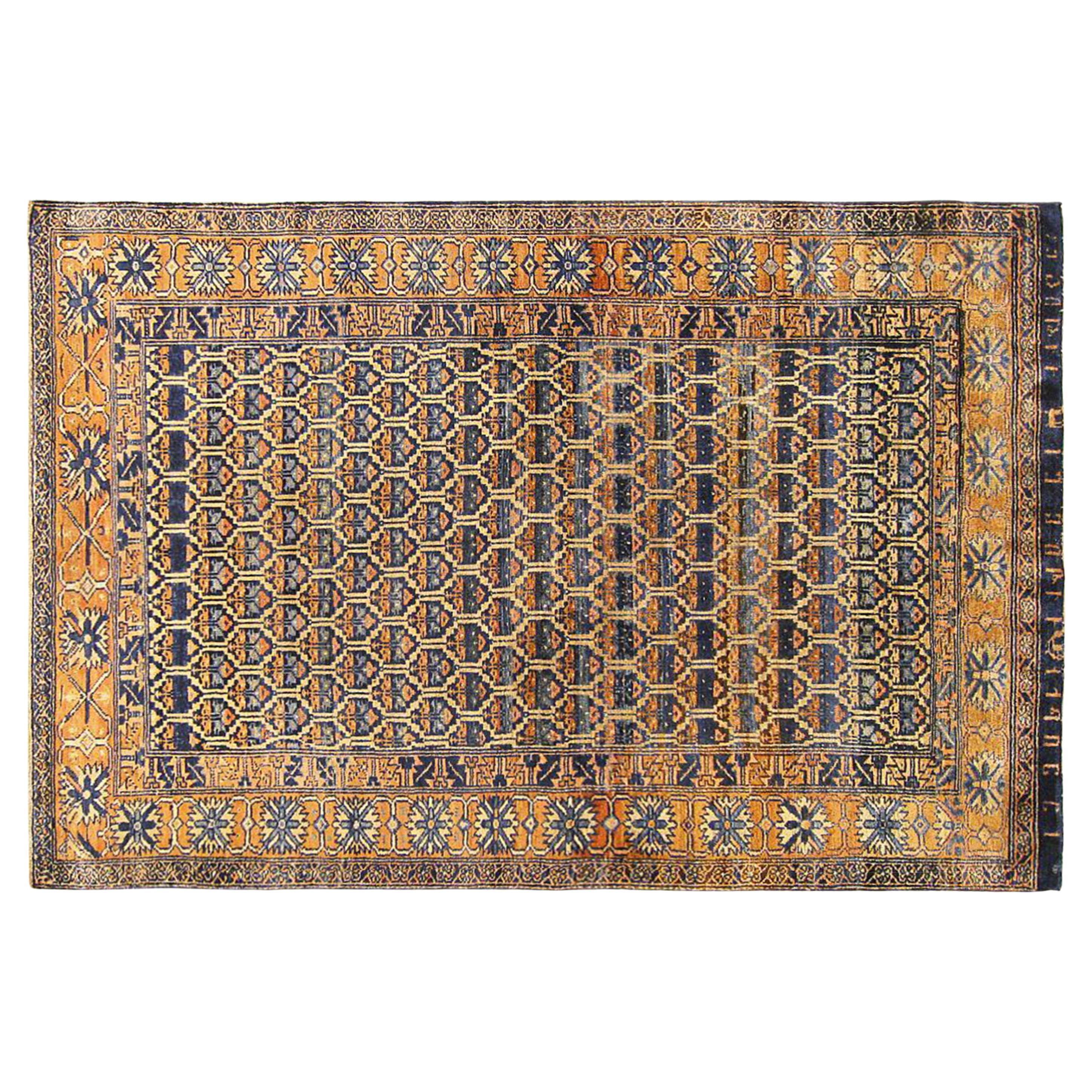 Antiker persischer Malayer-Teppich in Zimmergröße, mit wiederkehrendem Design
