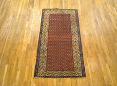 Antique Persian Malayer Oriental Rug, in Small Size, W/ Paisley Design