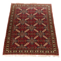 Antique Persian Malayer Oriental Wool Rug, Circa 1920