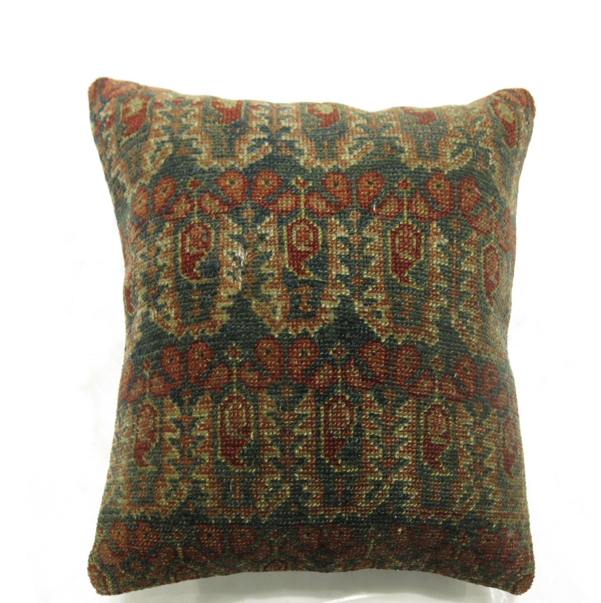20th Century Antique Persian Malayer Pillow