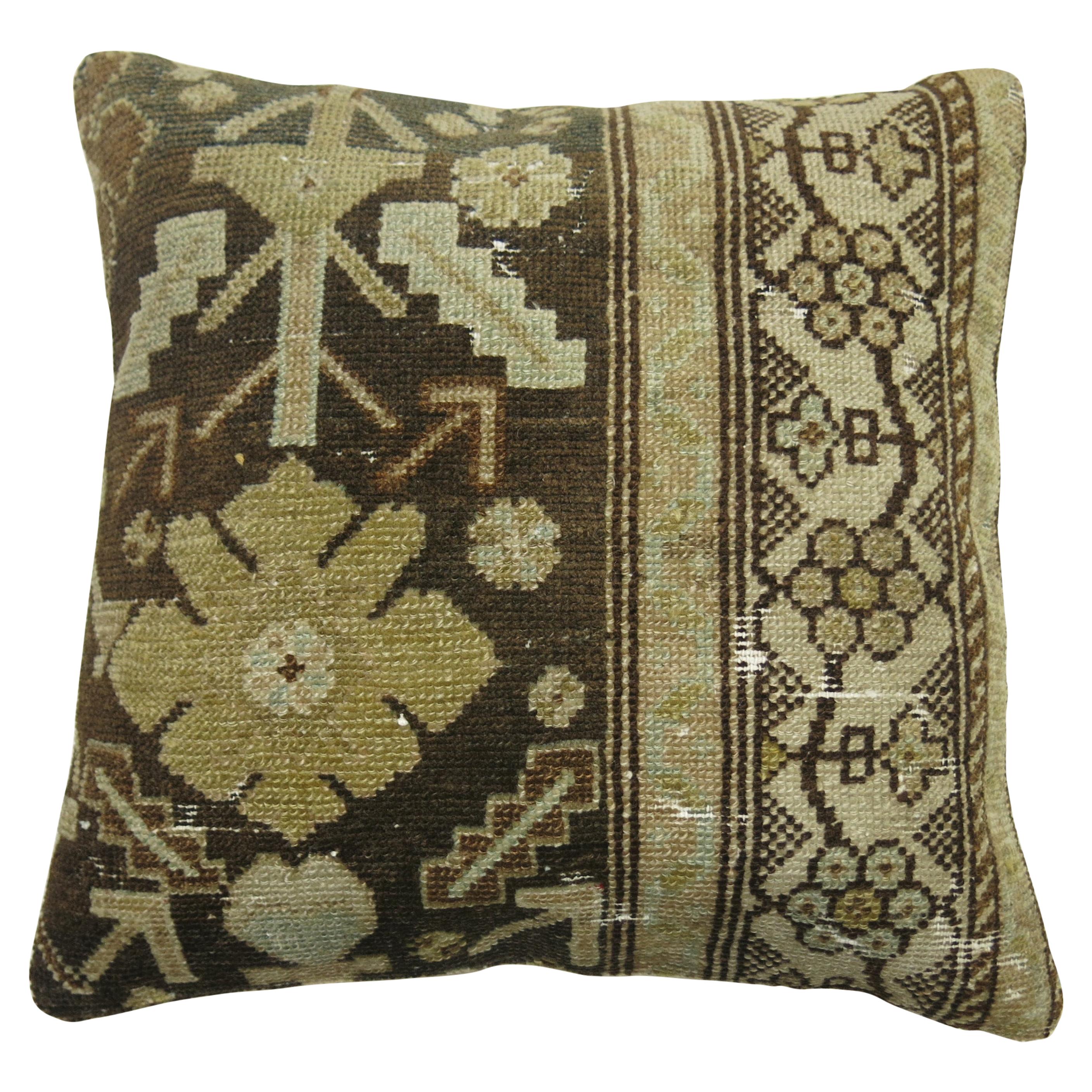 Antique Persian Malayer Pillow For Sale