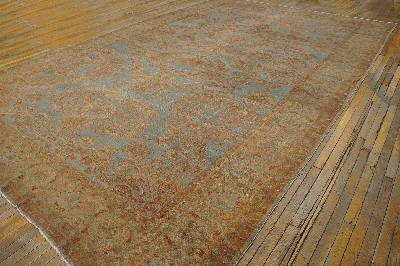 Hand-Knotted 1920s Persian Malayer Carpet ( 10'6