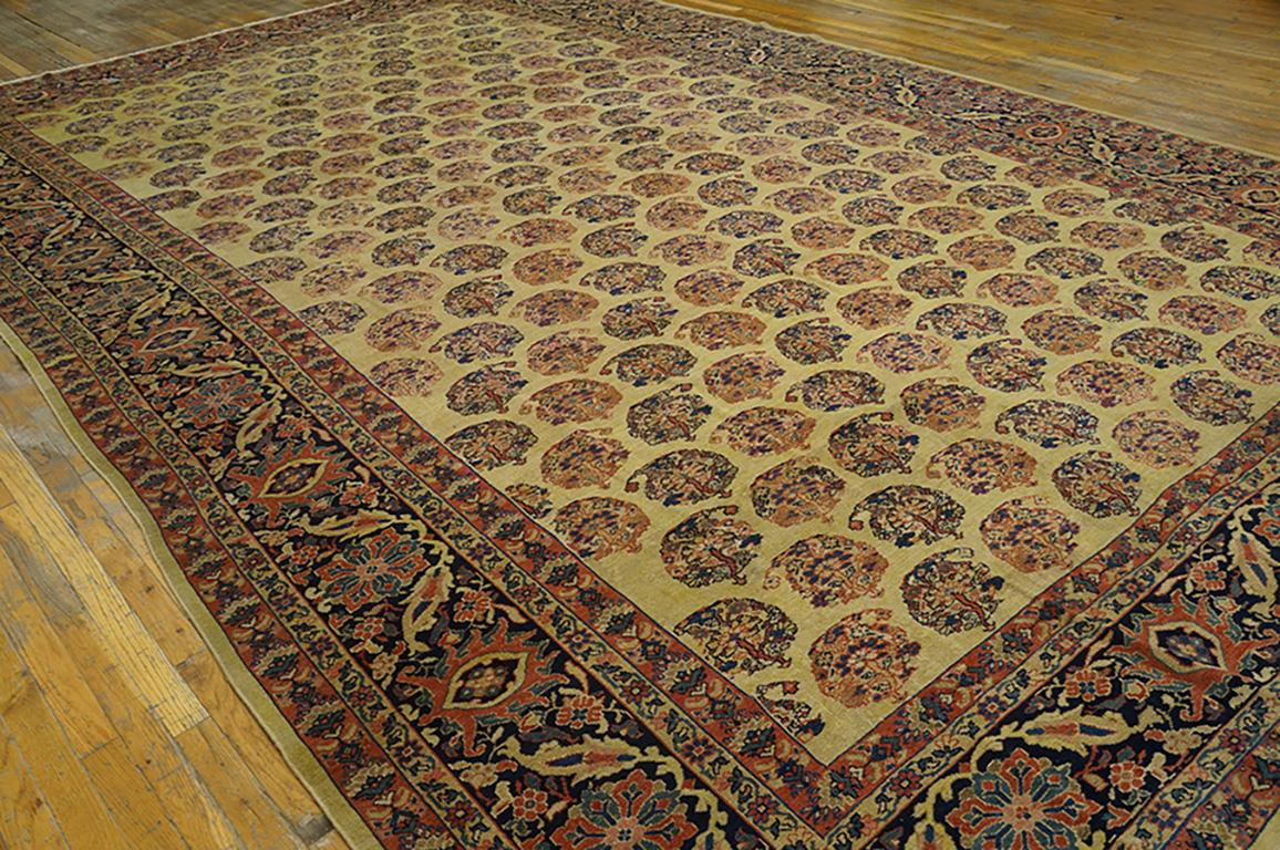 Late 19th Century 19th Century Persian Malayer Carpet ( 10'2