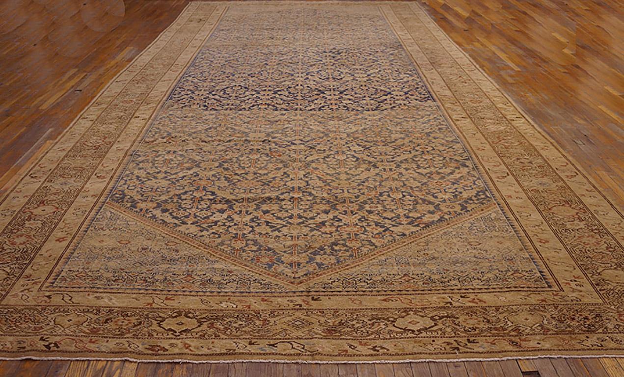 Hand-Knotted Early 20th Century Persian Malayer Carpet ( 10'3