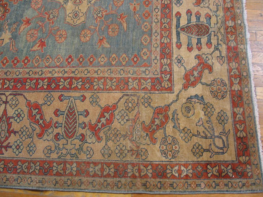 Hand-Knotted Early 20th Century Persian Malayer Carpet ( 11' x 12'8