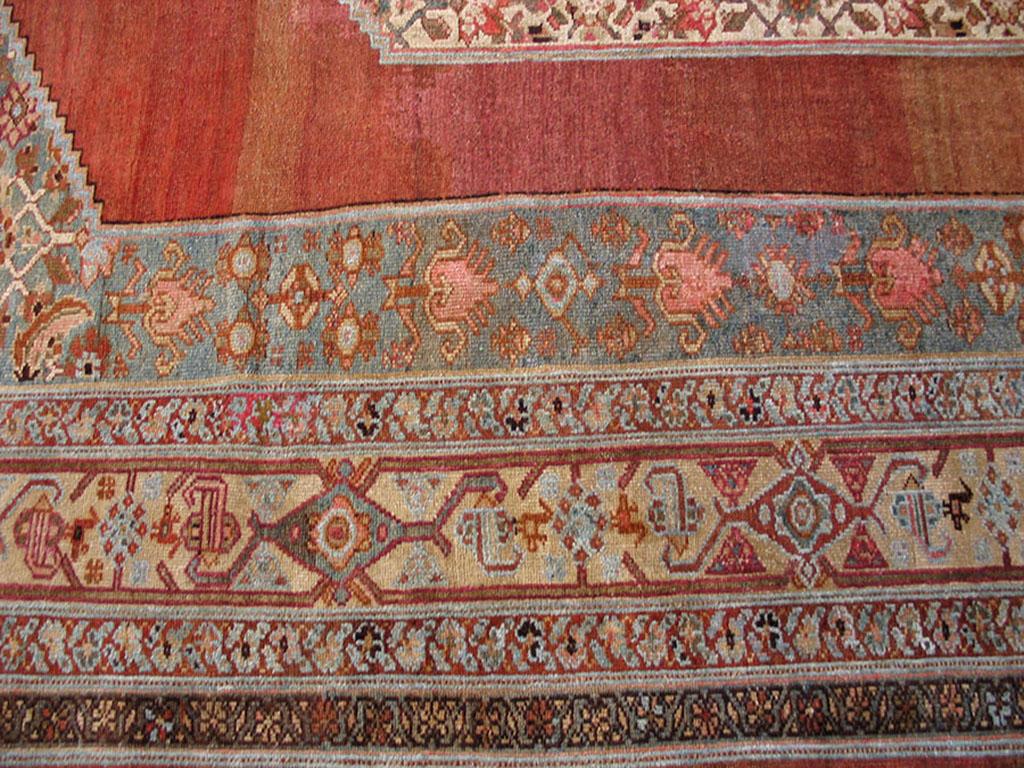 Noué à la main Tapis persan ancien Malayer de 11' 0