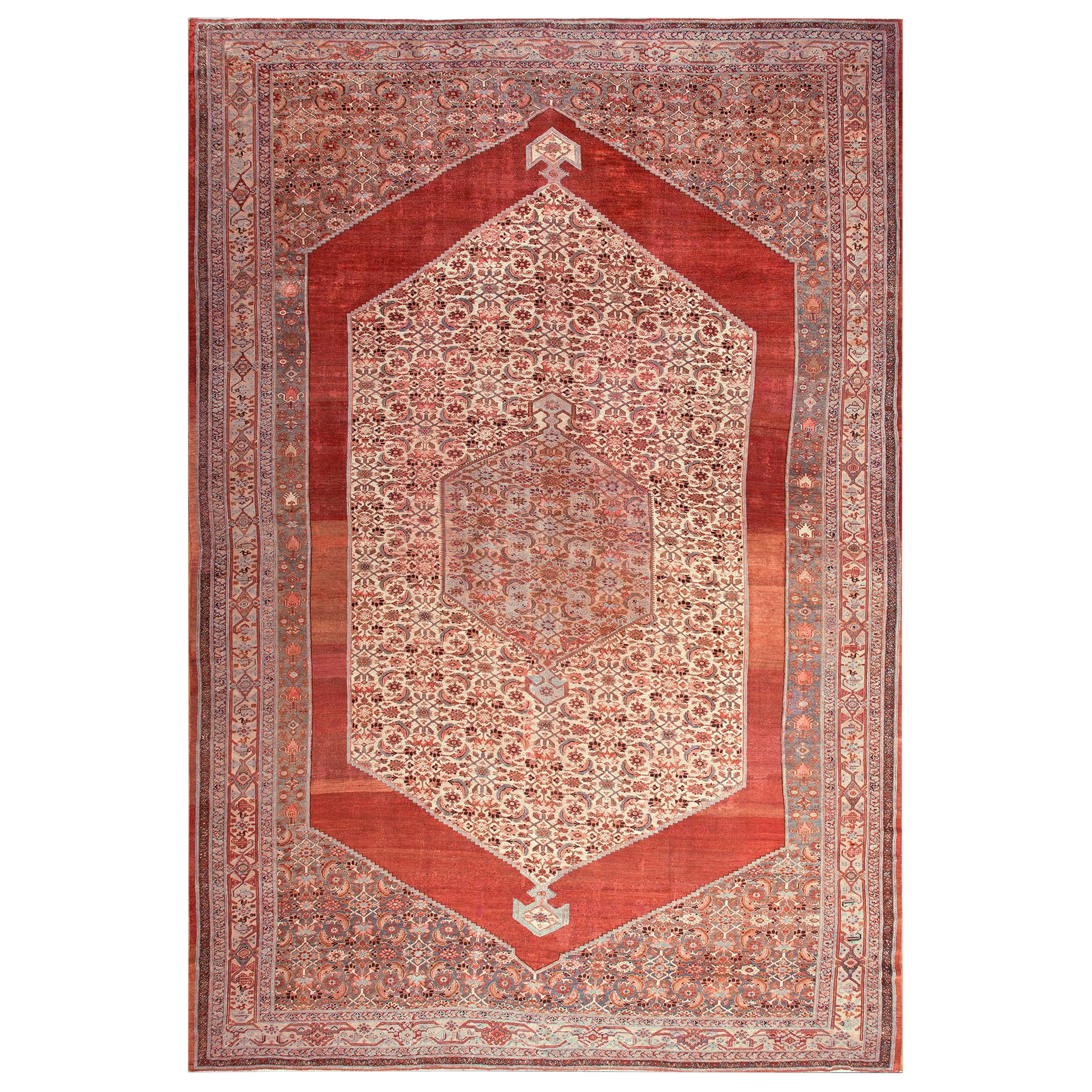 Antique Persian Malayer Rug 11' 0" x 17' 0" For Sale