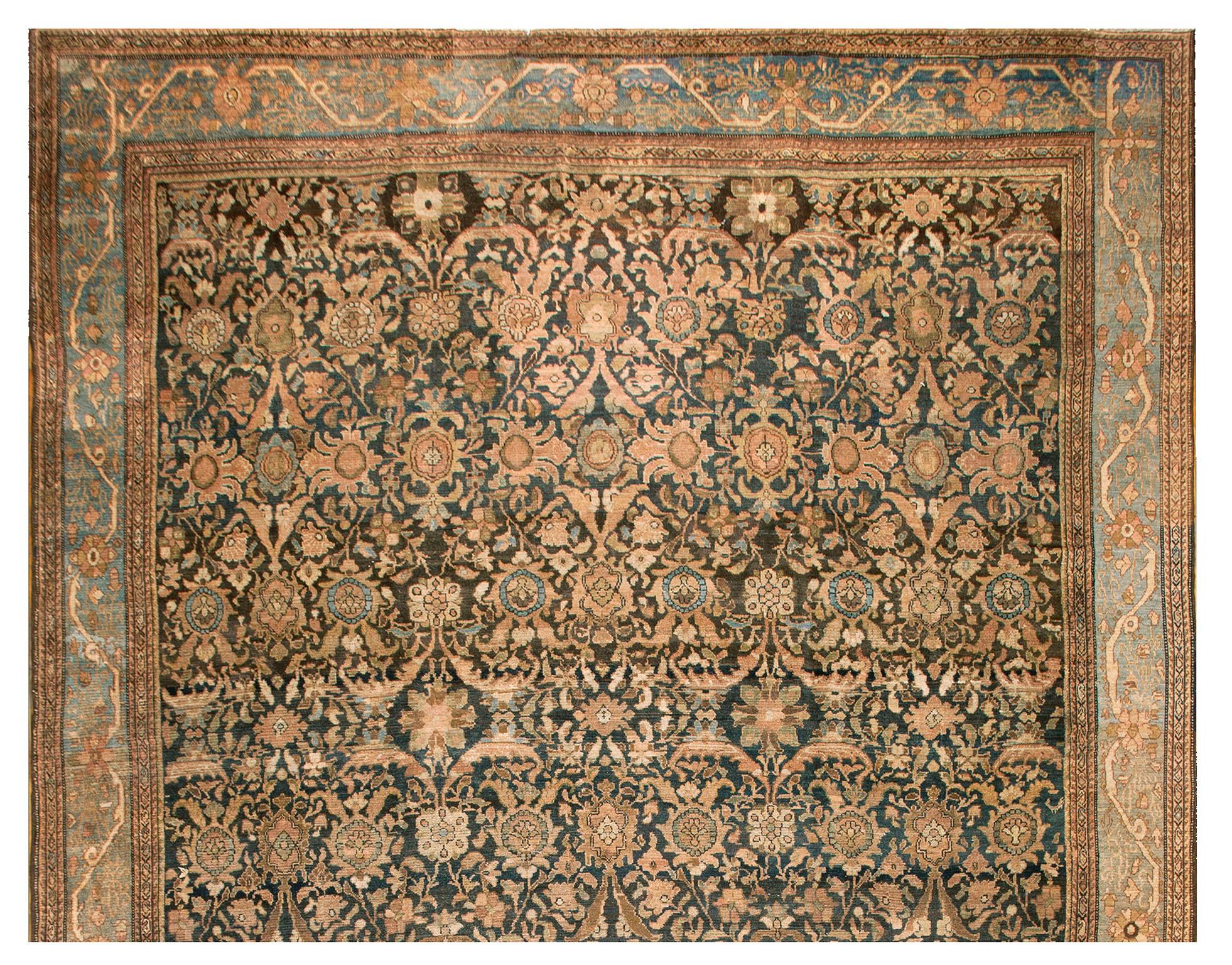 Hand-Knotted Late 19th Century Persian Malayer Carpet ( 11' 10