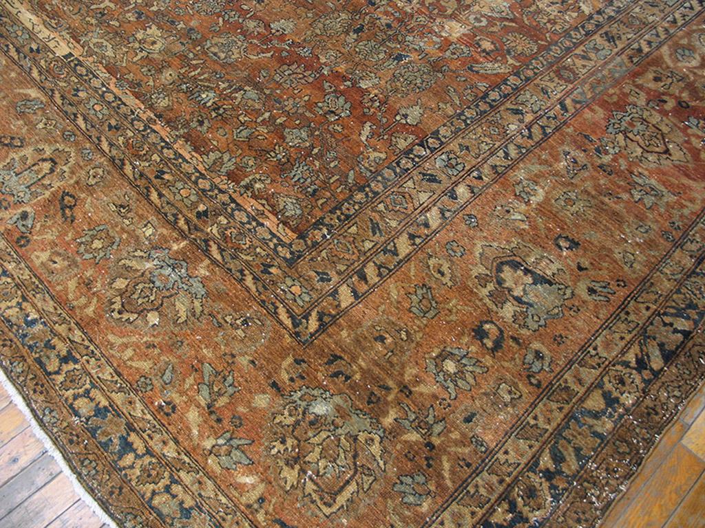 Hand-Knotted Antique Persian Malayer Rug