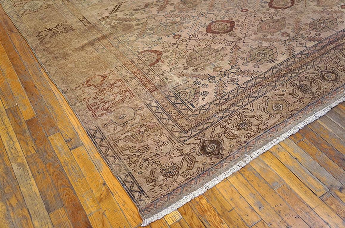 Early 20th Century Persian Malayer Carpet ( 12' X 13'6'' - 366 x 412 ) For Sale 1
