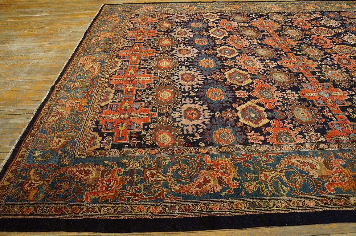 Wool 19th Century Persian Malayer Carpet ( 12' x 13'9