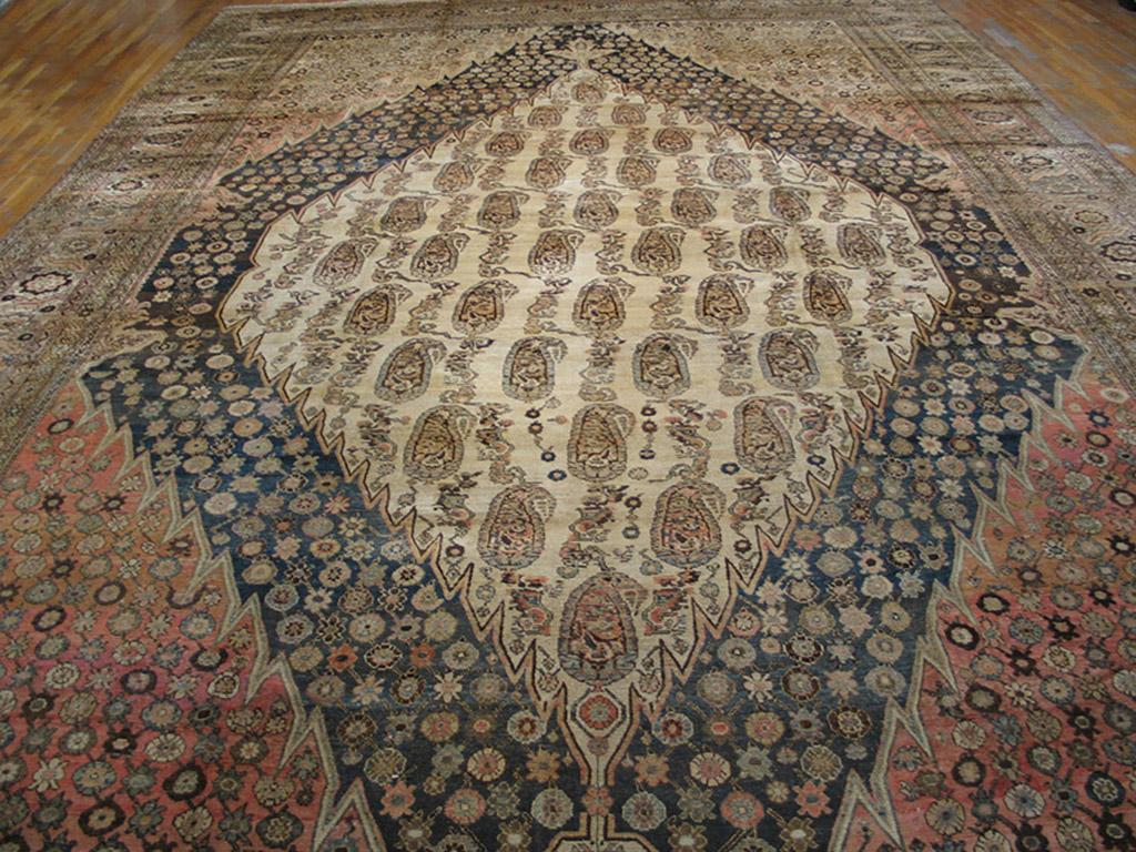 Tapis persan Malayer du début du 20ème siècle ( 13'3