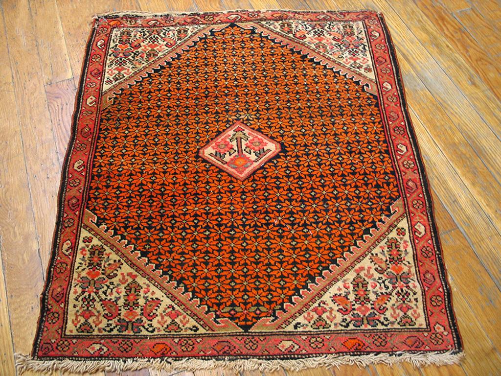 Tappeto persiano Malayer dei primi del Novecento ( 2' x 2'5