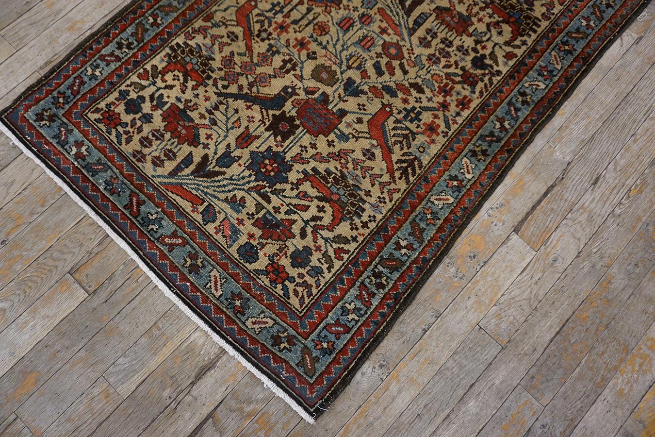 Early 20th Century Persian Malayer Rug ( 2'8