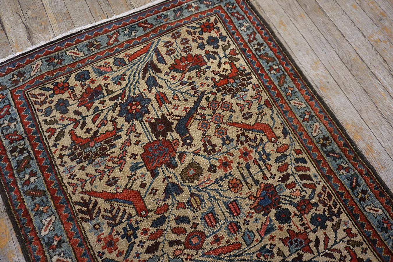 Early 20th Century Persian Malayer Rug ( 2'8