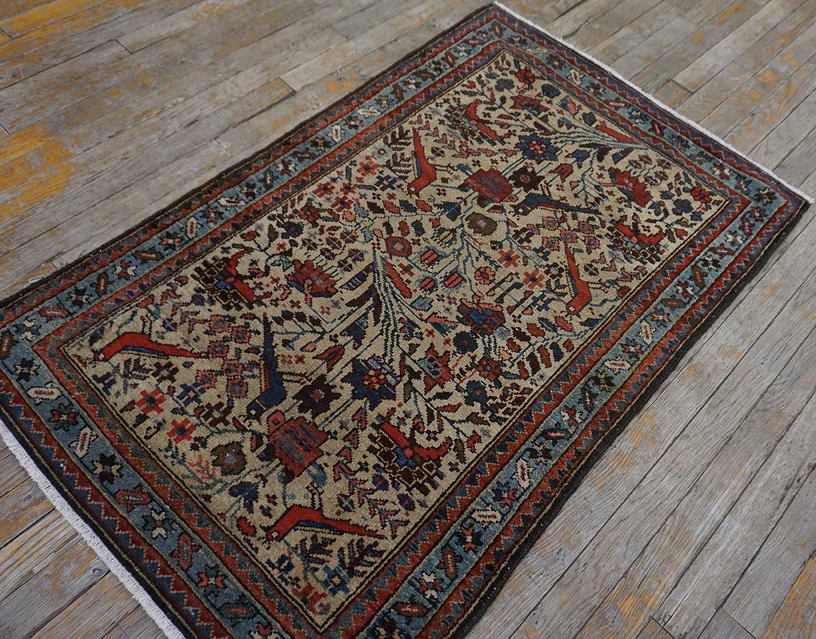 Early 20th Century Persian Malayer Rug ( 2'8