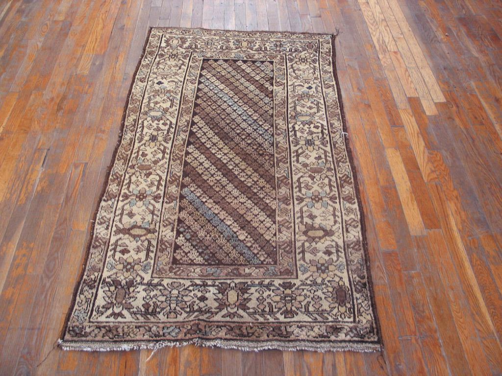 Antique Persian Malayer rug, size: 3' 0'' x 5' 10''.