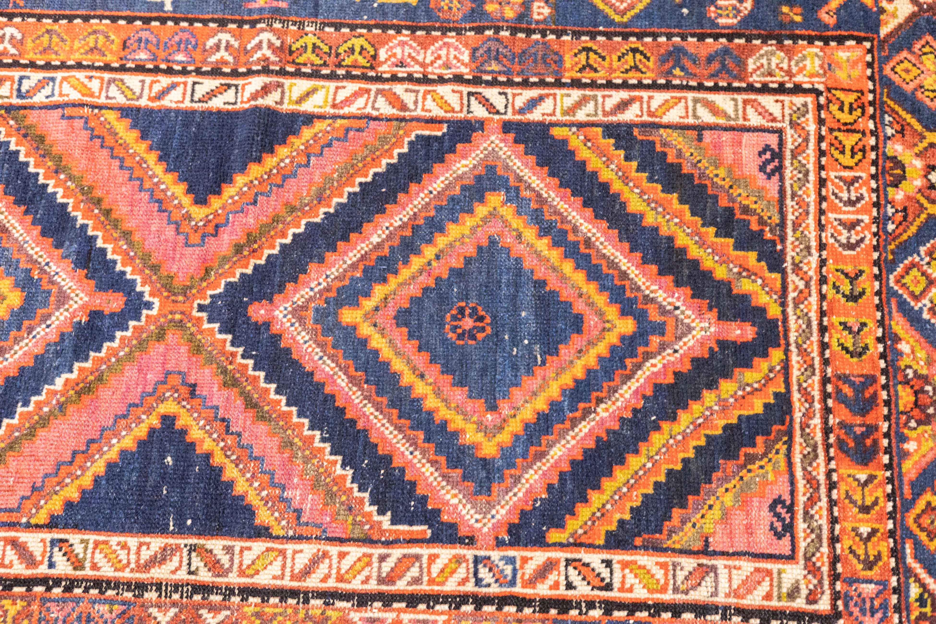 Antique Persian Malayer Rug 3'5'' x 4'11'' In Good Condition For Sale In New York, NY
