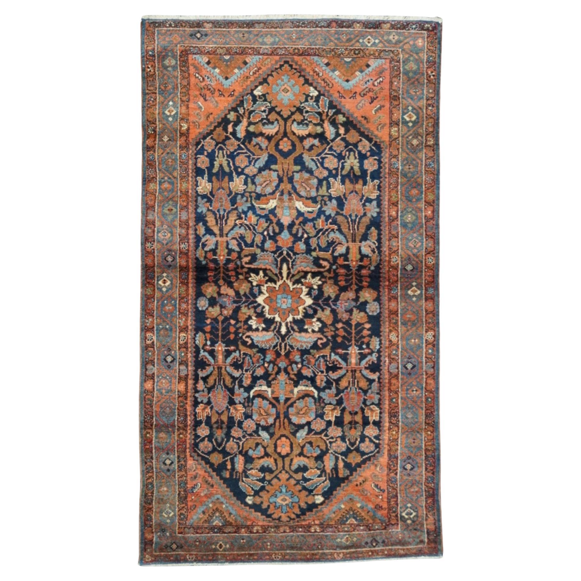 Antique Persian Malayer Rug 3'8'' x 6'7"