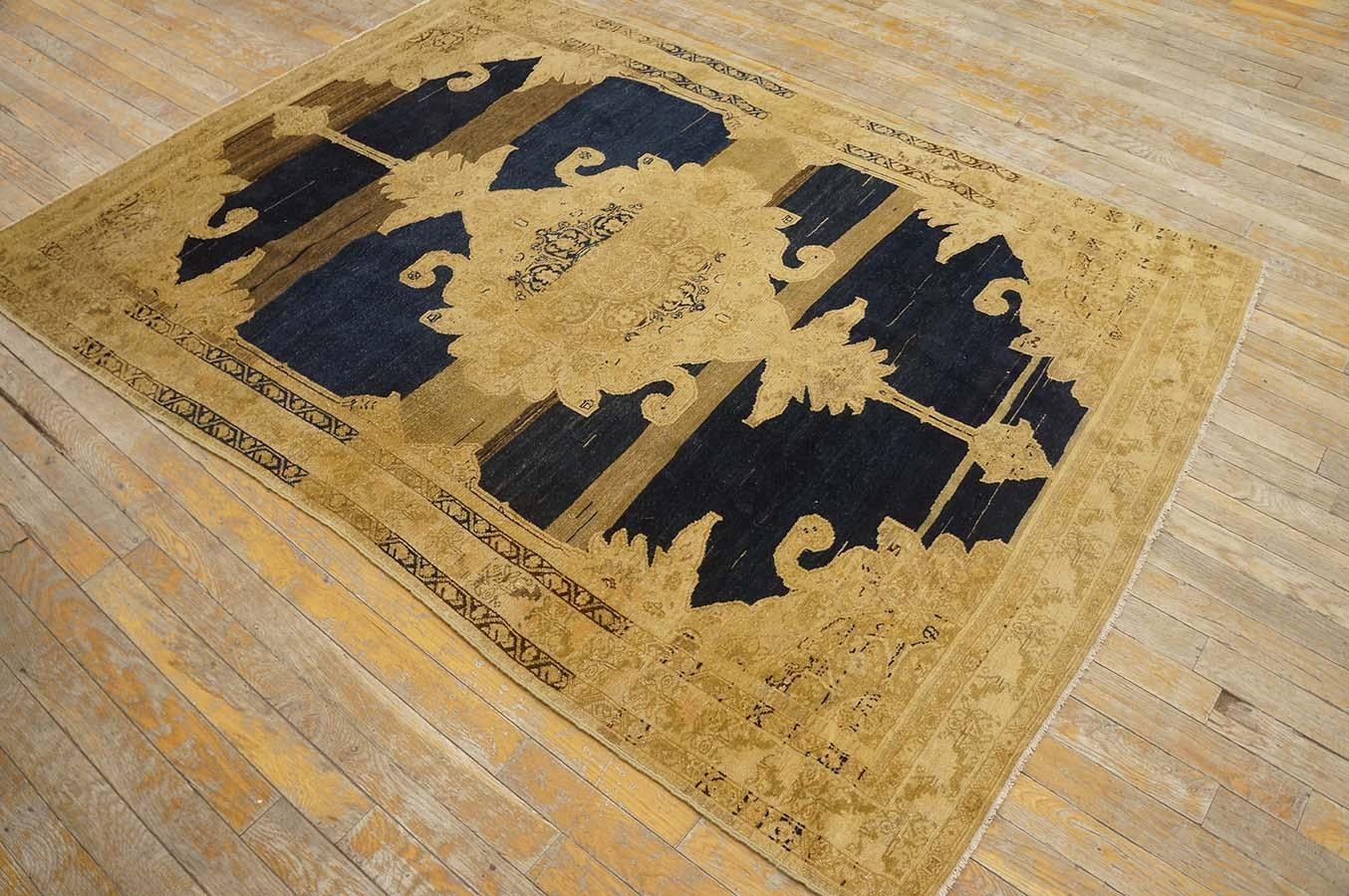 Tapis persan Malayer du début du 20e siècle ( 4'4'' x 6'2'' - 132 x 188 ) Bon état - En vente à New York, NY