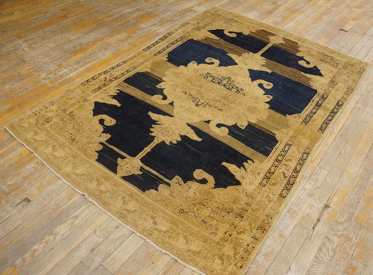 Laine Tapis persan Malayer du début du 20e siècle ( 4'4'' x 6'2'' - 132 x 188 ) en vente