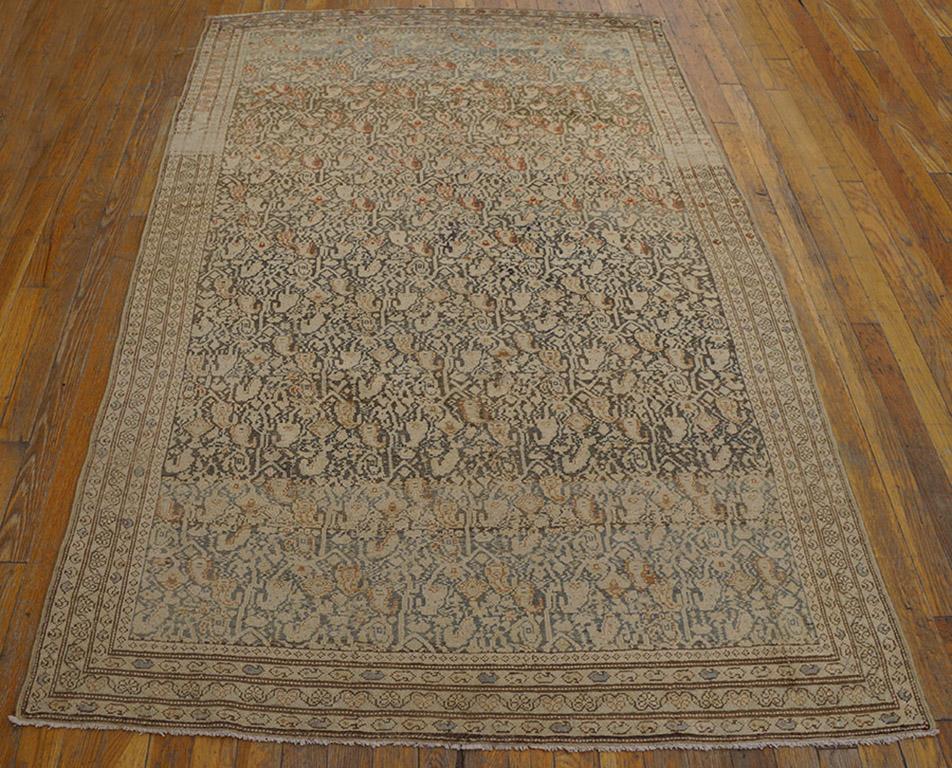 Hand-Knotted Early 20th Century Persian Malayer Carpet ( 4' x 6'4