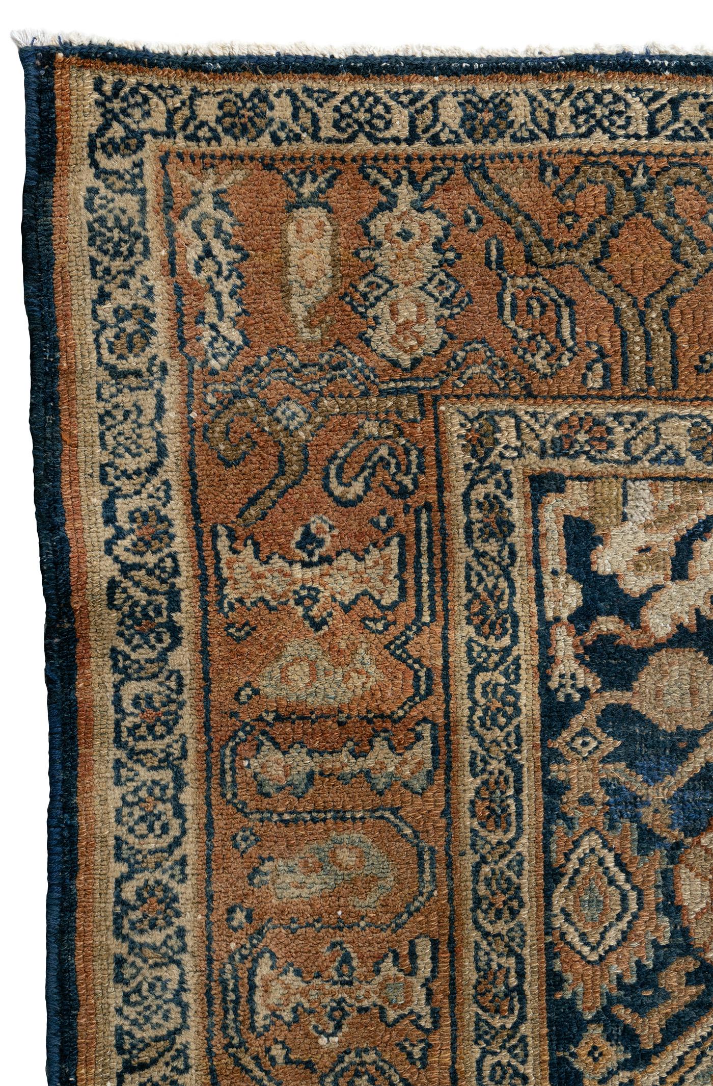 Antique Persian Malayer Rug 4'1 x 6'5 For Sale 5