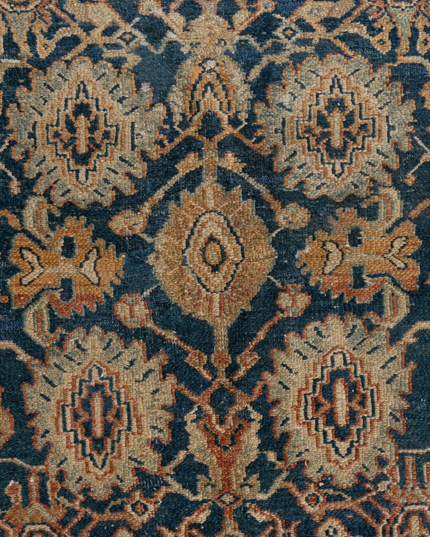 Hand-Woven Antique Persian Malayer Rug 4'1 x 6'5 For Sale