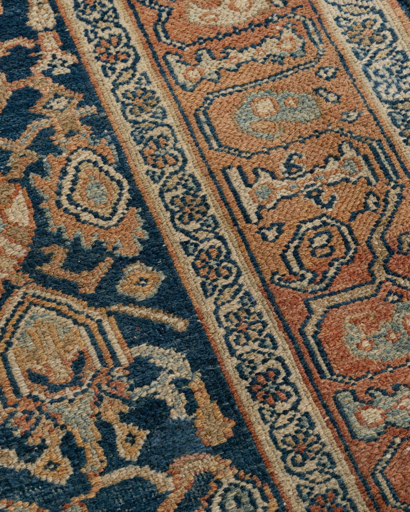 Antique Persian Malayer Rug 4'1 x 6'5 In Good Condition For Sale In New York, NY