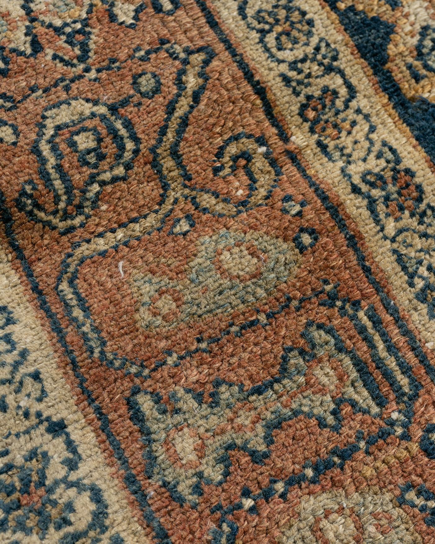Wool Antique Persian Malayer Rug 4'1 x 6'5 For Sale