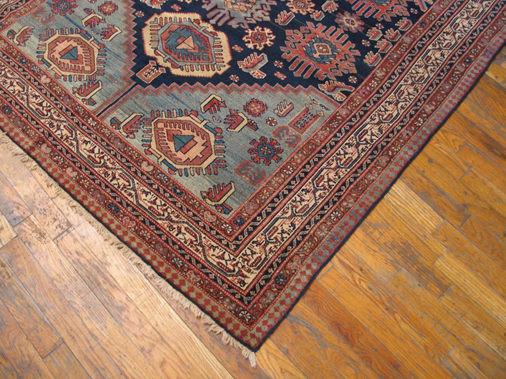 Hand-Knotted 19th Century Persian Malayer Carpet ( 4'10