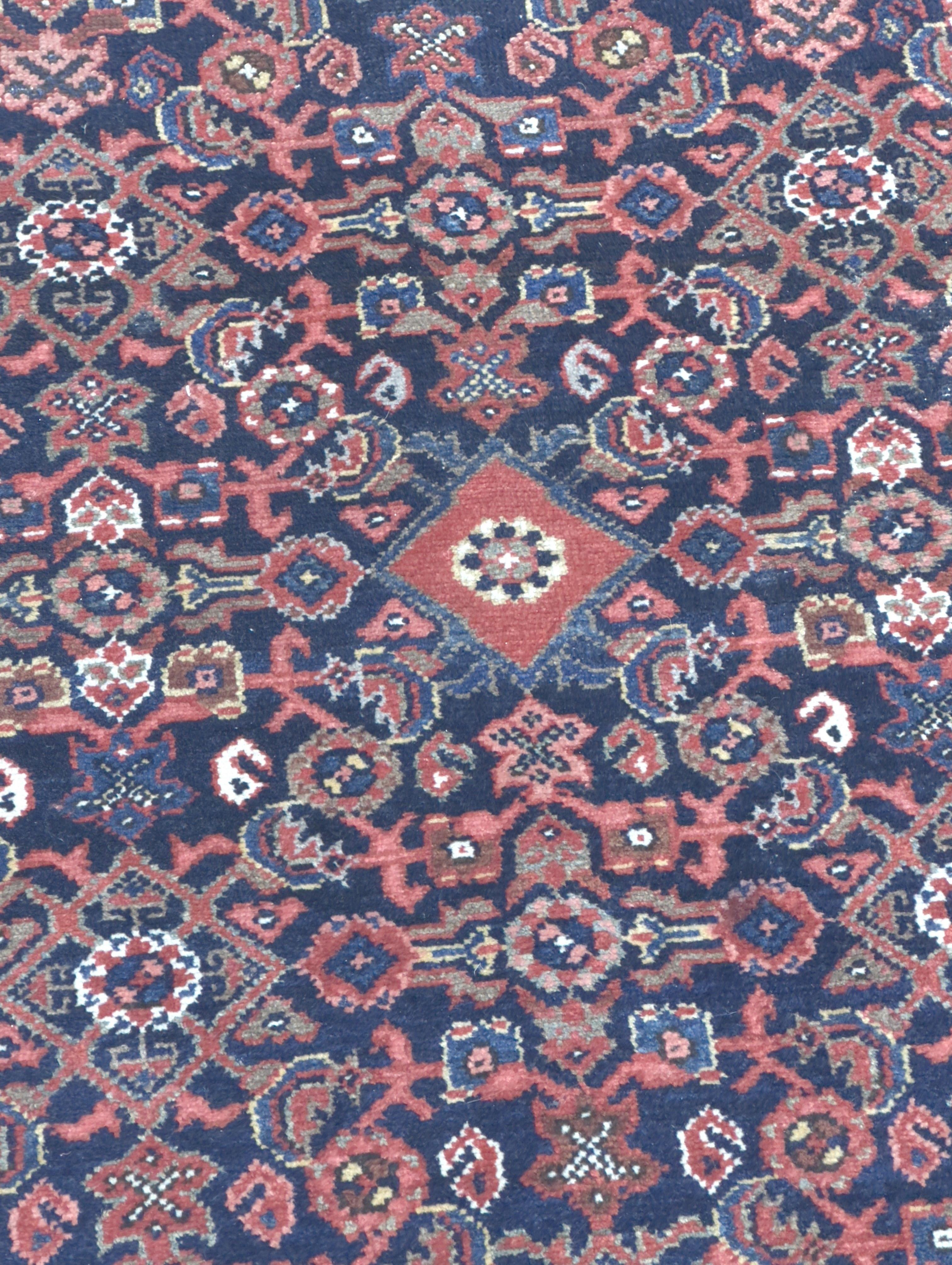 Perse Tapis persan antique Malayer 4'4