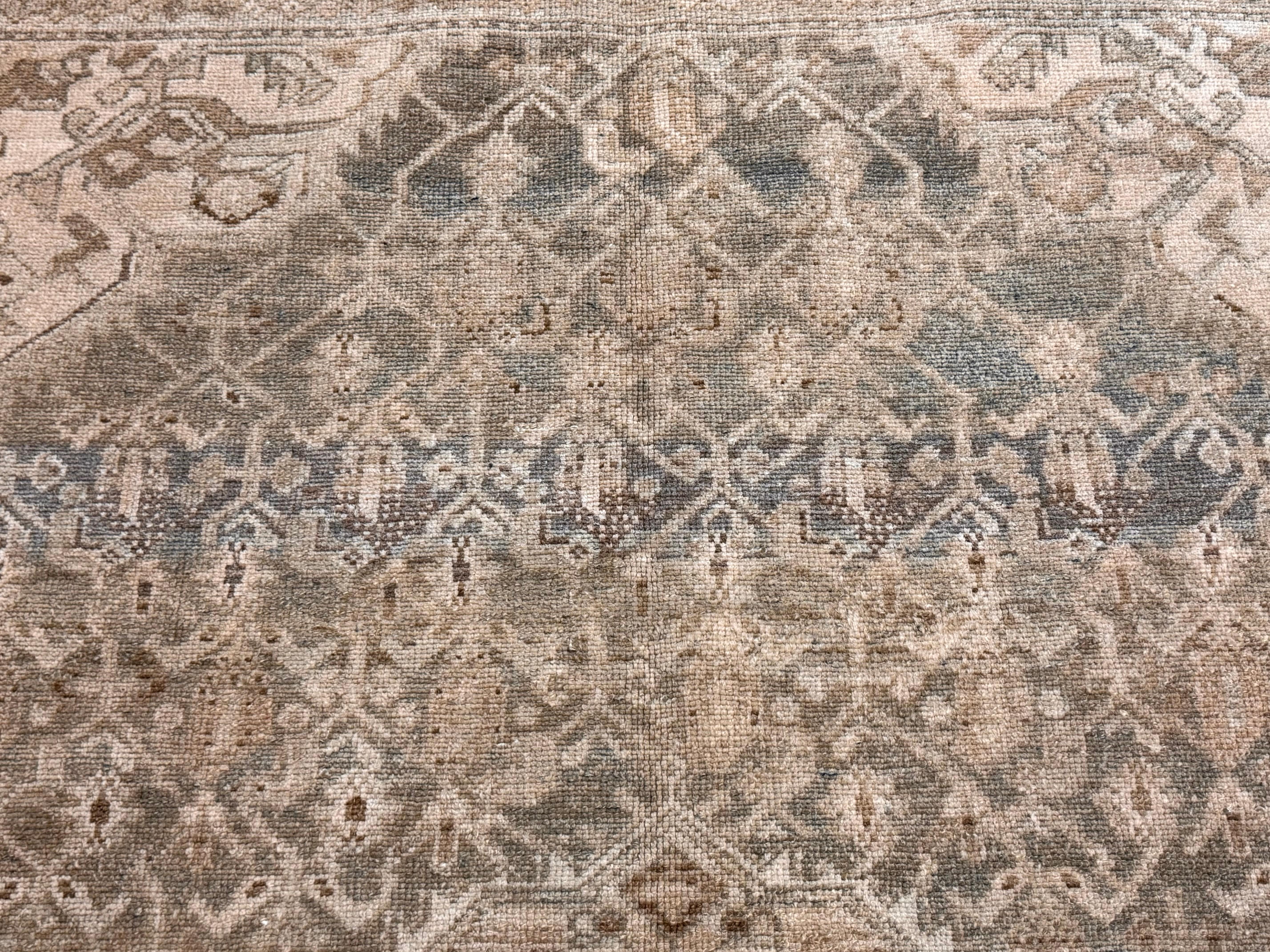 Laine Tapis persan ancien Malayer 4'4