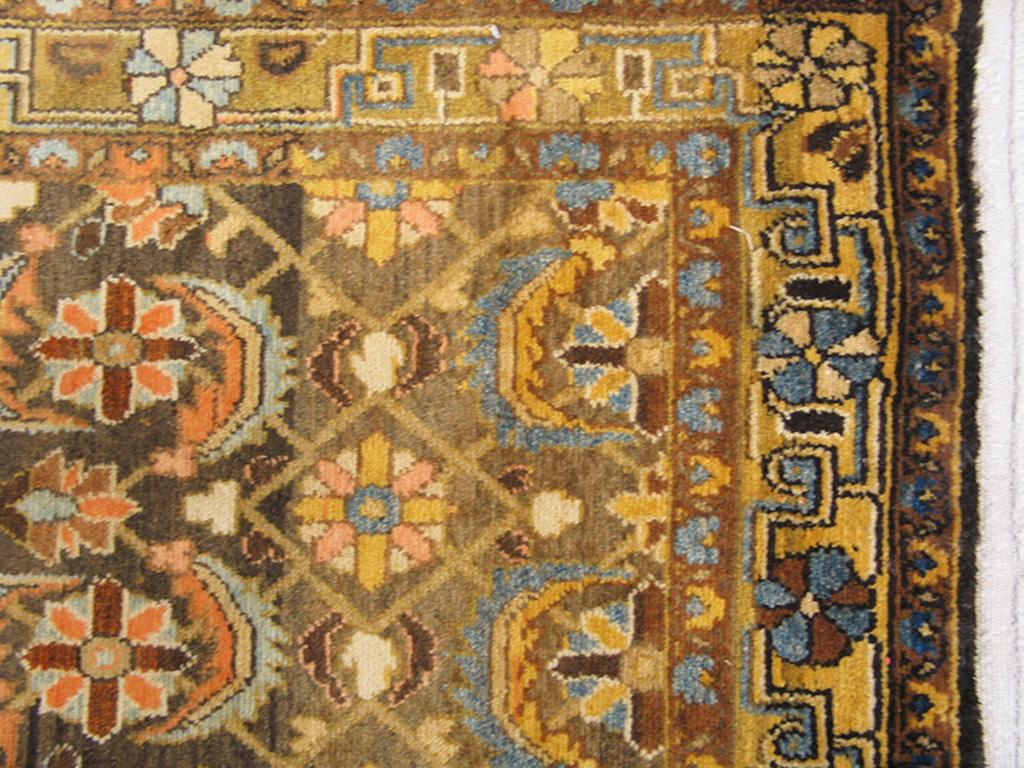 Hand-Knotted Antique Persian Malayer Rug 4' 4