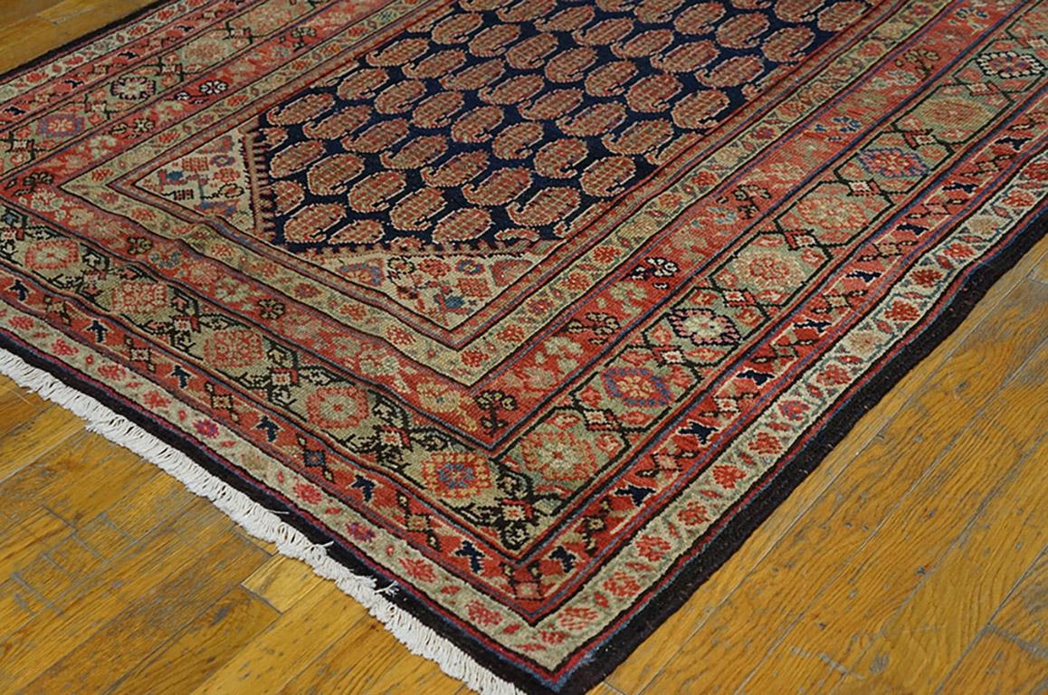 Wool 19th Century Persian Malayer Carpet ( 4'6