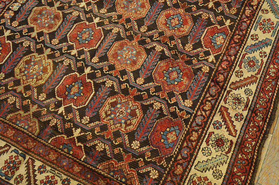 Noué à la main Tapis persan Malayer du début du 20ème siècle ( 4'8