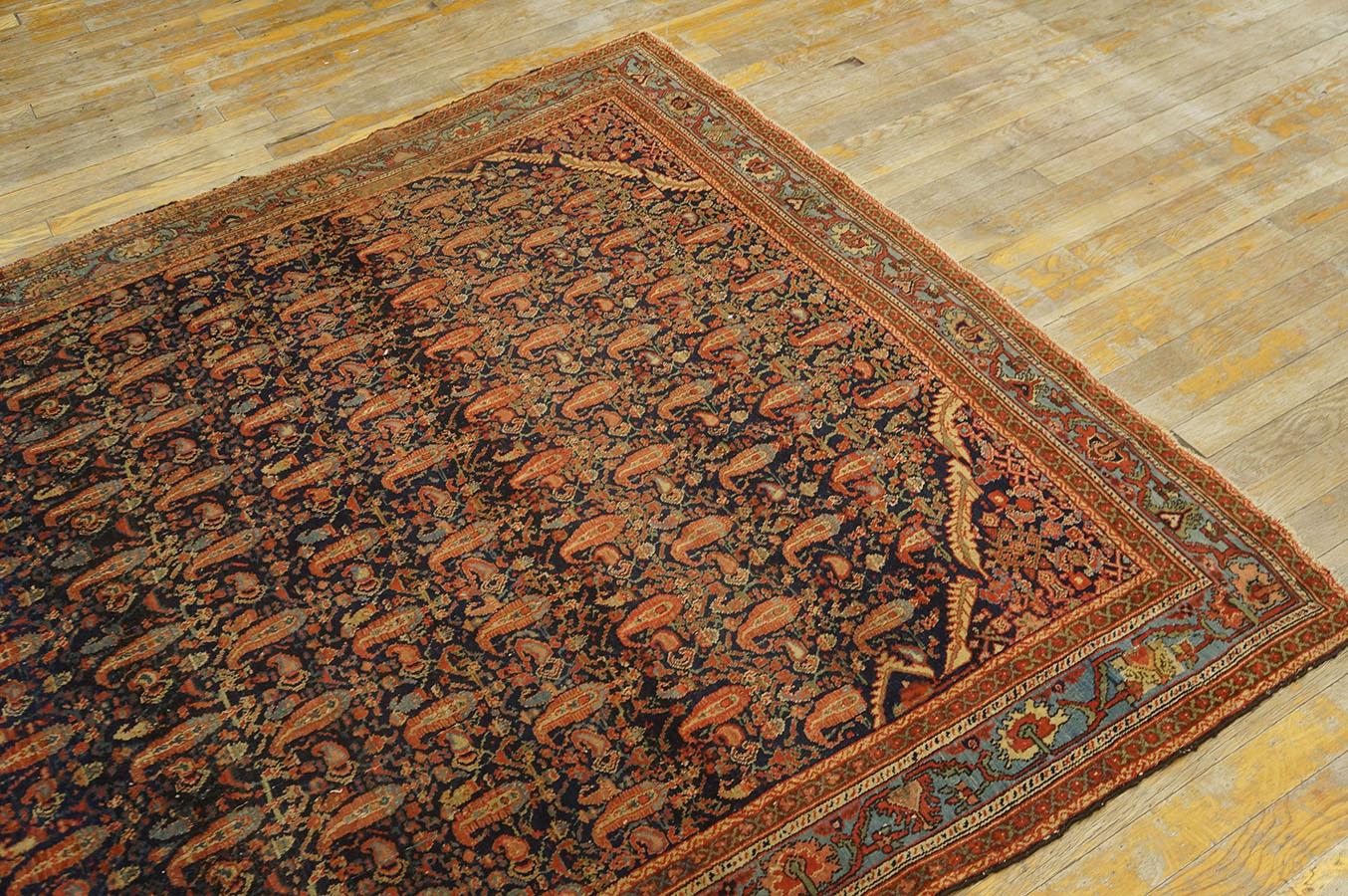 Late 19th Century Persian Malayer Carpet ( 5' x 6' 2'' - 152 x 188 cm ) For Sale 2
