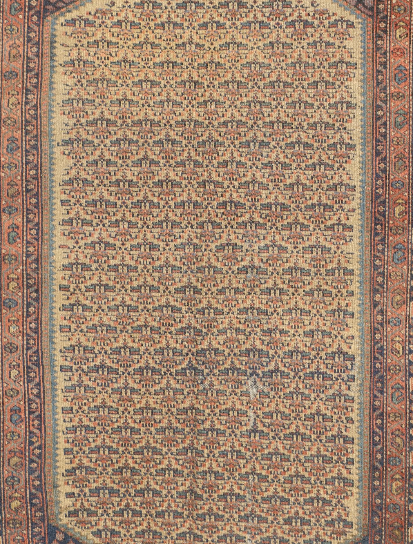 Antiker persischer Malayer-Teppich aus Persien 5'0