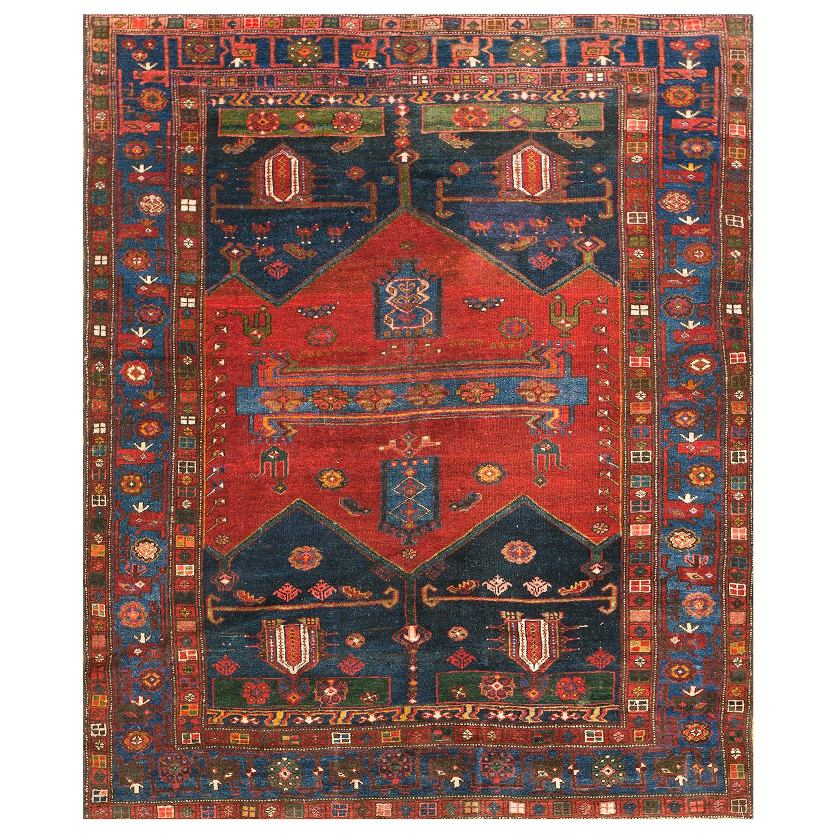 Early 20th Century Persian Malayer " Tousirkan " Carpet ( 5' x 6' - 153 x 183 )