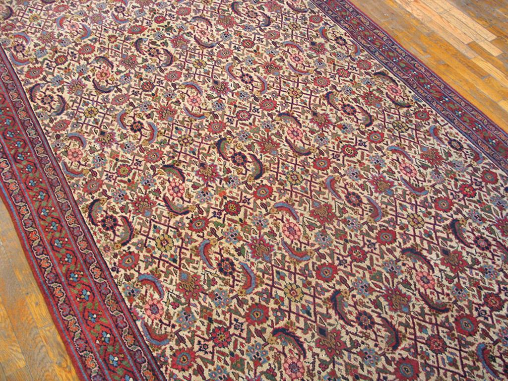 Mid-19th Century Antique Persian Malayer Rug For Sale