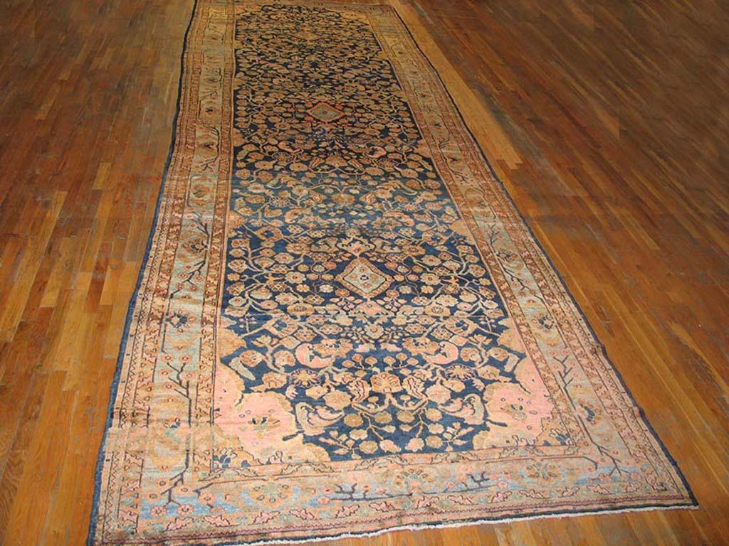 Hand-Knotted Early 20th Century Persian Malayer Gallery Carpet ( 6'6